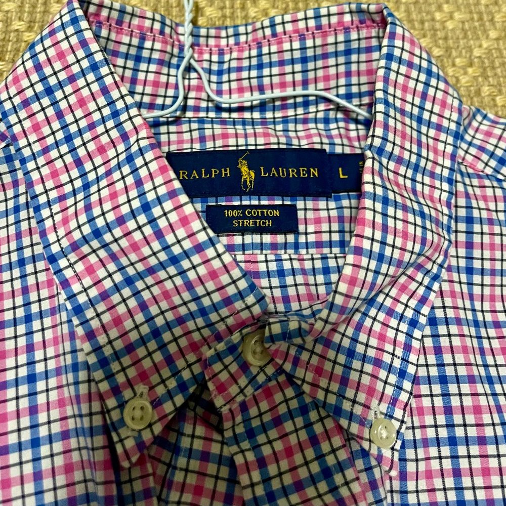 Mens Ralph Lauren plaid shirt in Large
